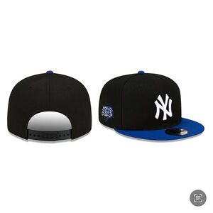 NEW ERA - MLB Baseball Hat - New York Yankees 9FIFTY Snapback Cap - Black / Blue